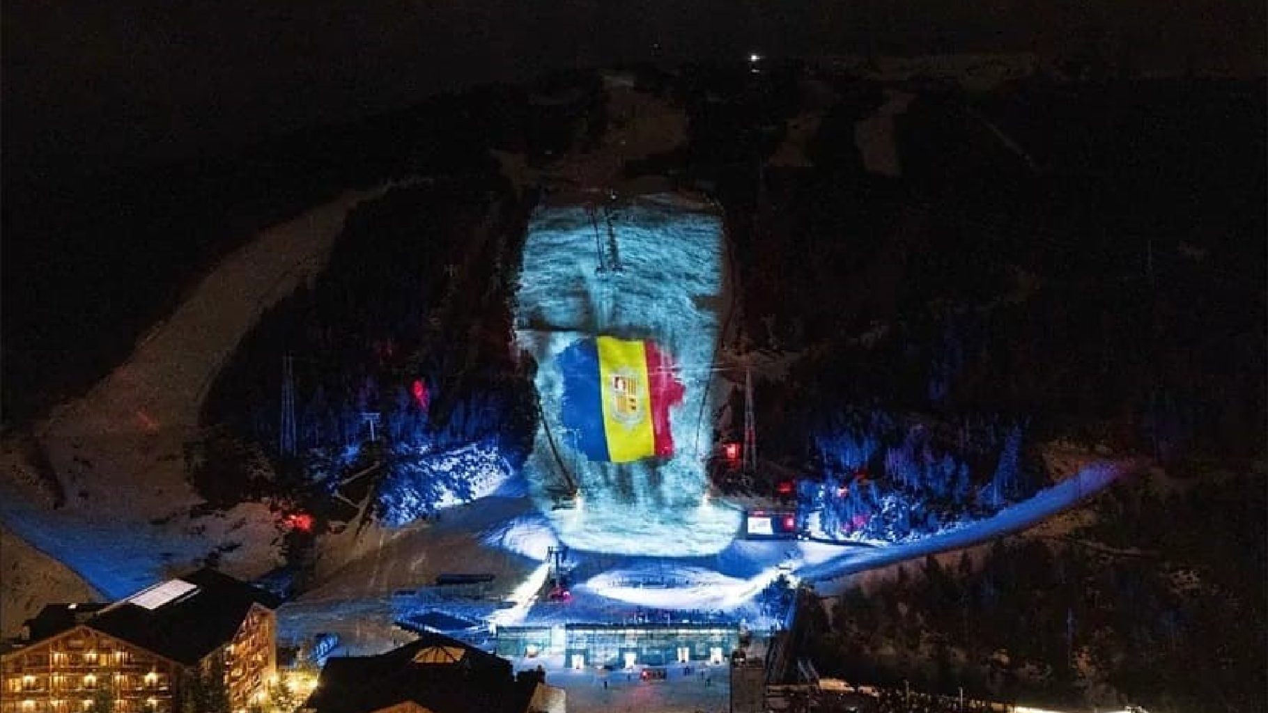 MAPPING PARA LA INAUGURACIÓN DE LOS MUNDIALES DE ESQUI EN ANDORRA