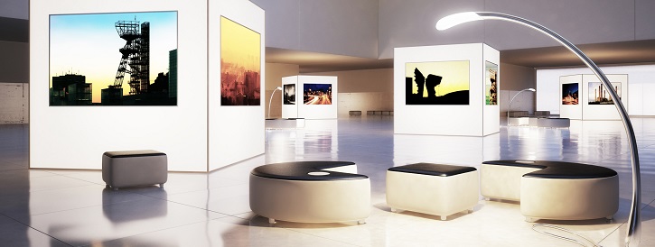 Exposición realizada mediante el alquiler de material audiovisual