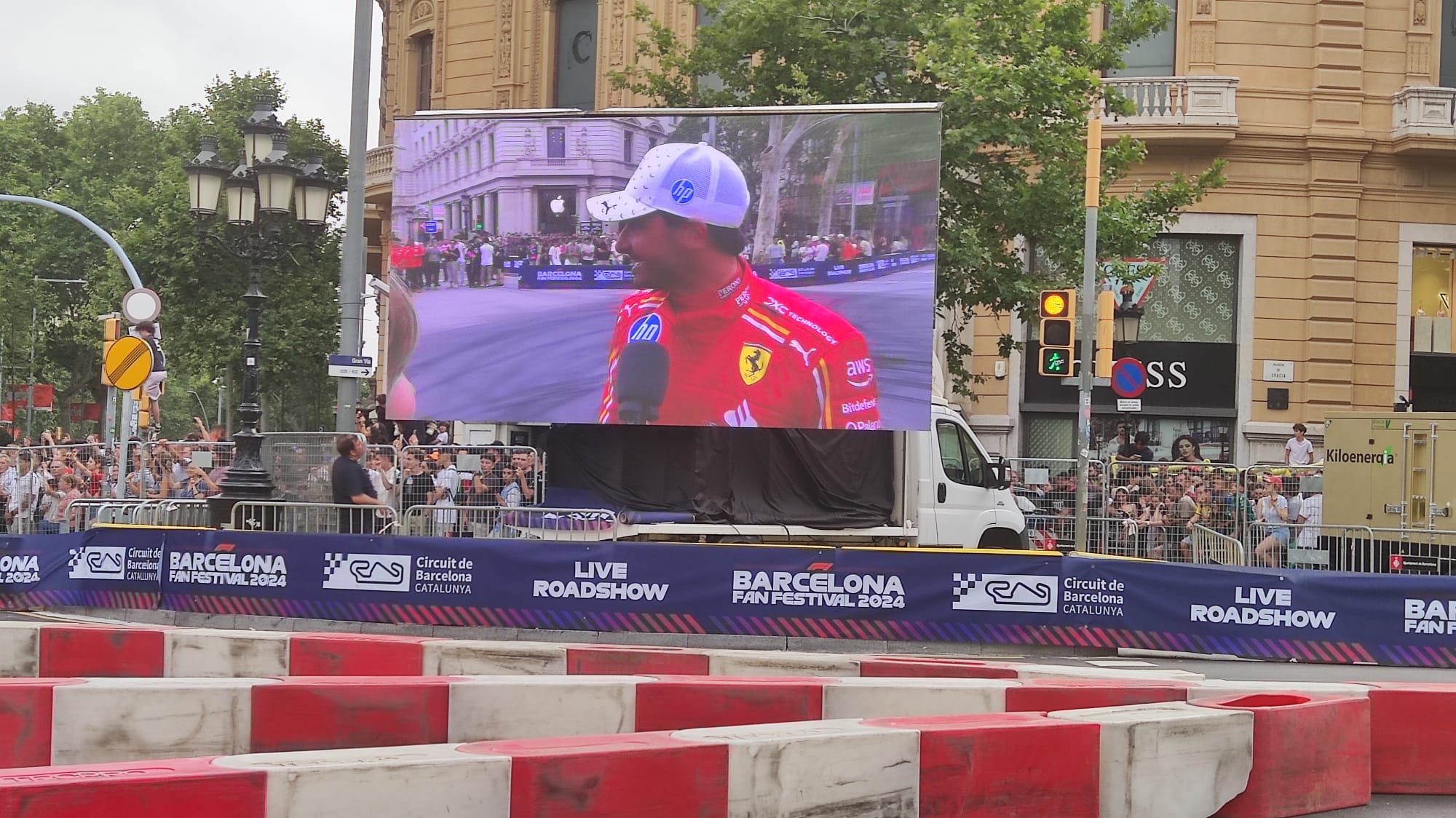 Entrevista F1 pantalla LED